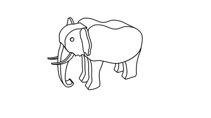 icon illustration of the elephant