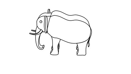 icon illustration of the elephant