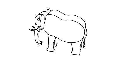icon illustration of the elephant