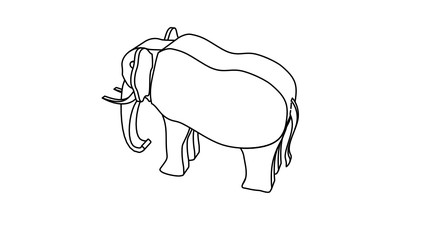 icon illustration of the elephant