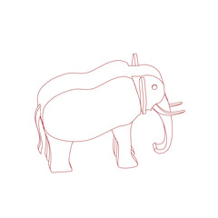 icon illustration of the elephant