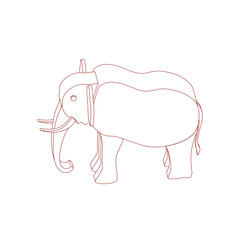 icon illustration of the elephant