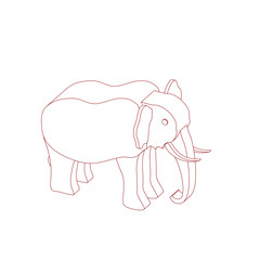 icon illustration of the elephant