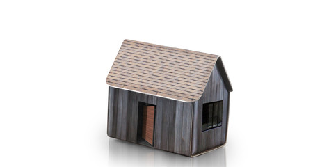 Model of detached house, business home idea