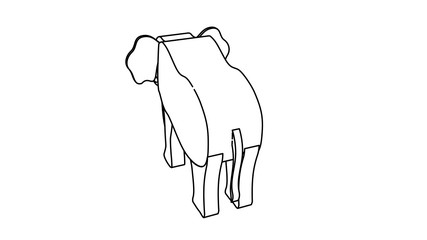 icon illustration of the elephant