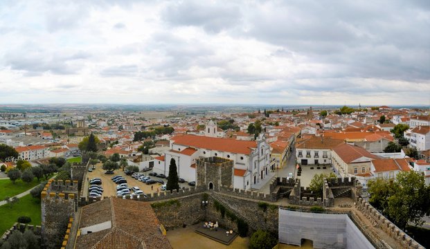 Beja city in Portugal seen from above 27.Oct.2019