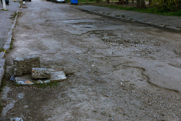 Due to technology of violations in construction of roads, Extreme cold and heavy rains washed away...