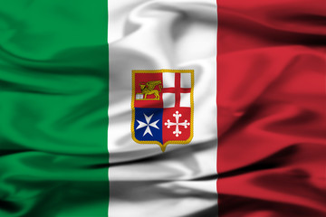 Bandiera marina mercantile italiana