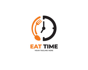 food time design logo template vector