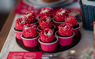 cake with raspberries