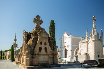 old spanish cemetery in lloret de mar