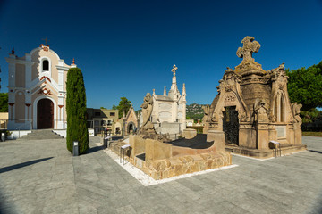 old spanish cemetery in lloret de mar