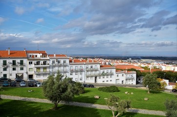 Obraz premium Beja city in Portugal seen from above 27.Oct.2019