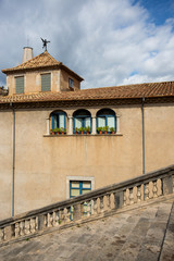 old biulbings church in Spanish town