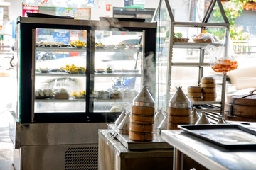 Restaurants dim sum Appetizer of China, popular to eat breakfast 