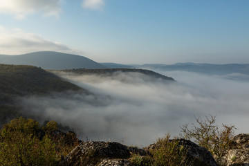 fog in the Küre mountains of north central Turkey
