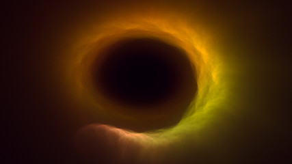 Fractal 3D rendering abstract gold bright background