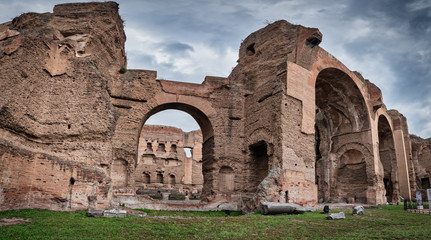 Baths of Caracalla from ancient Rome, Italy