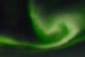 Aurora at night in the sky in the north.