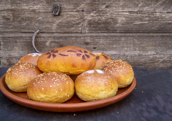 delicious airy homemade spicy hamburger buns