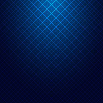Grid lines pattern on dark blue background and texture with lighting effect.