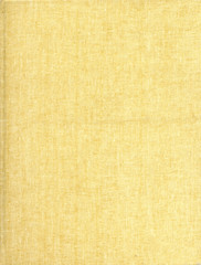 Textile texture. Yellow old book cover. Rough canvas surface. Blank retro page. Empty place for text. Perfect for background and vintage style design.