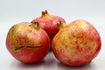 pomegranate isolated on white background