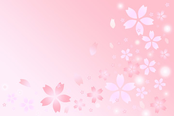 Fototapeta na wymiar ピンクの桜イメージ pink cherry blossom image