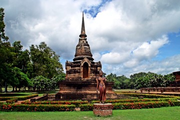 Parque histórico de Sukhothai, Tailandia.
