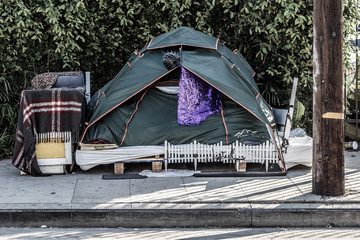 skid row in los angeles, california