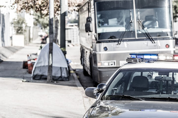 skid row in los angeles, california
