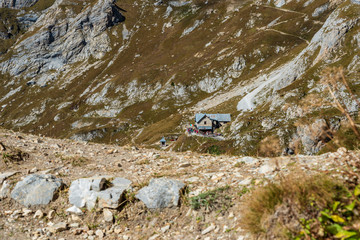 Rock books and military posts from the First World War. Monte Chiadenis. Sappada, Italy