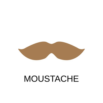Moustache icon. Moustache symbol design. Stock - Vector illustration can be used for web.