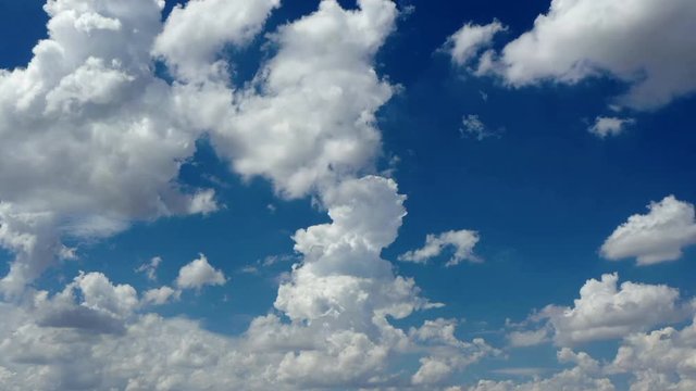 Beautiful clouds time passing in timelapse sky daylight