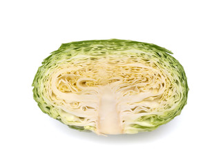 半分にカットしたキャベツ