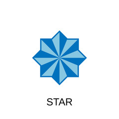 Star icon. Star symbol design. Stock - Vector illustration can be used for web.