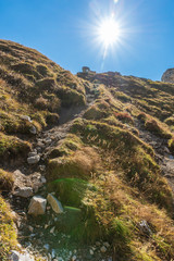 Rock books and military posts from the First World War. Monte Chiadenis. Sappada, Italy