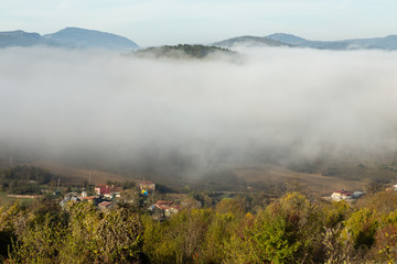 fog in the Küre mountains of north central Turkey