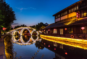 Taierzhuang is located in Zaozhuang in Shandong, is the largest water town in China. Historically, it was an important hub along the Grand Canal, China.