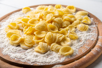 Orecchiette, pasta fresca della cucina tradizionale Italiana