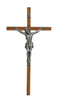 The Christian cross and Jesus Crucified