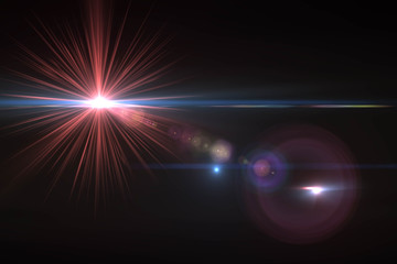 Abstract of sun with flare. natural background with lights and sunshine wallpaper