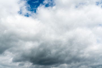 Fototapeta premium stormy cloudy sky with patches of blue and white clouds