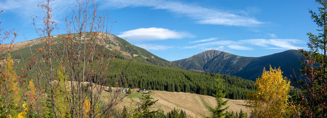 Fototapeta premium Karkonosze Mountains - Karkonosze National Park, Krkonoše National Park
