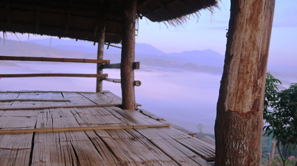 The old hut on the mountain