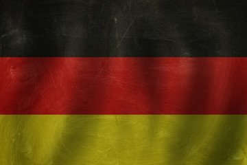 Travel in Germany concept with Germany flag background