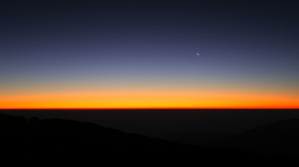 sunset over the sea