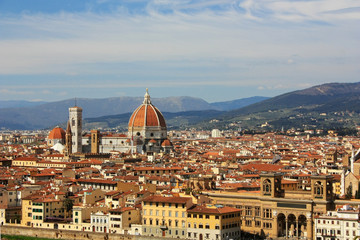 Fototapeta na wymiar Panorama of the city of Florence, Italy