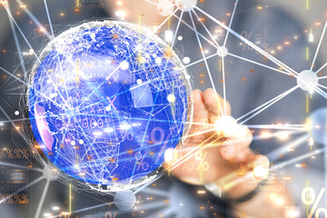 group of people talking in social network.