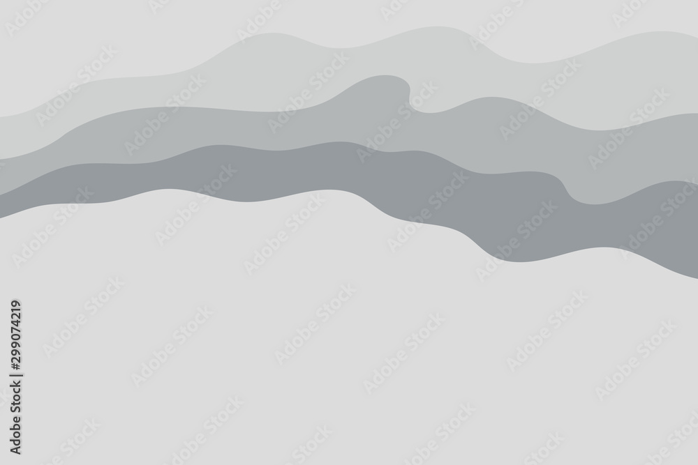 Poster abstract vector gray background with curved lines. pattern backdrop for landing pages.